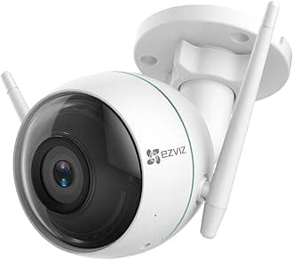 EZVIZOutdoor Security Camera WiFi 1080P, 30M Night Vision, IP 66 Waterproof, Motion Detection, Cloud/SD Card Storage, Work with Alexa (C3WN)