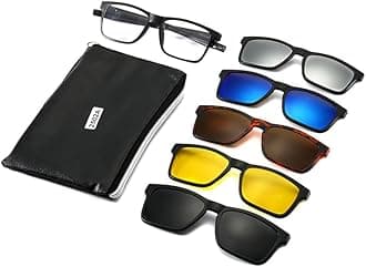 Polarized Clip On Sunglasses Men Women Magnetic Eyeglass Frames Optical Glasses Frame Hanging Neck Design