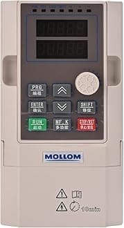 MOLLOM VFD 220V 2.2KW 3HP 9.6A 220V Single or Three Phase Input to 3 Phase 0-3000 Hz Output Variable Frequency Drive Control Inverter for Spindle Motor CNC Speed Control