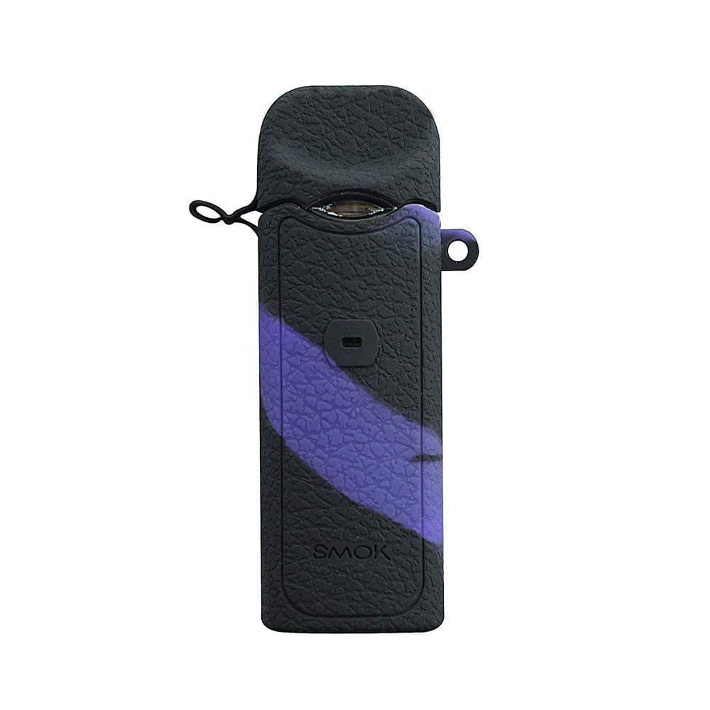 Rayley Protective Silicone Case for Smok Nord Pod Kit Case Skin Cover Sleeve Wrap Shield (Black Purple)