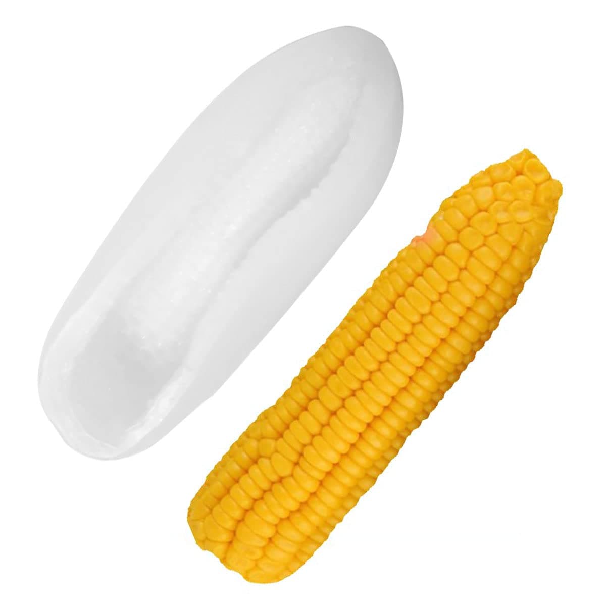 Camidy 3D Corn Silicone Mold for Ice Cream Jelly Pudding Shaping, DIY Silicone Chocolate Mould HoldersBaking Craft Home Decoration