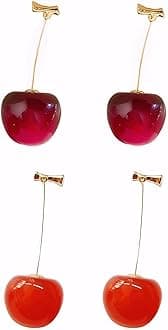 Fruit Earring Strawberry Lemon Orange Grape Cherry Raspberry Pomegranate Lightweight Trendy Drop Dangle Accessories for Women