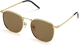 Veda Tinda Vision Sunglasses for Women Trendy Retro 70s 90s Womens Oval and Square Shades UV400 Protection with Glasses Chain