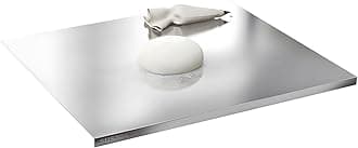 Stainless Steel Cutting Boards for Kitchen,304 Stainless Steel Chopping Boards with Lip and Non-slip silicone pad for Countertop Cutting Meats Fruits,Easy To Clean (19.6 * 19.6 * 0.06inch)