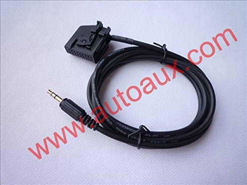 Atemk Cmdaux 3.5mm jack Aux Input auxiliary Cable For Mercedes Benz COMAND APS 2.0 radio