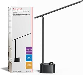 LED Desk Lamp - H01 Pro Sunturalux™ Foldable Desk Lamp with USB A+C Charging Port, Dimmable in 3 Color Modes, for Home Office (Dark)