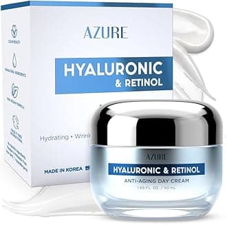 Hyaluronic Acid Moisturizer Face Cream - Dermatologist Tested, Anti-Aging Retinol Cream for Dark Spots, Fine Lines & Wrinkles - Clean Beauty, Korean Skincare - All Skin Type - 1.69 oz