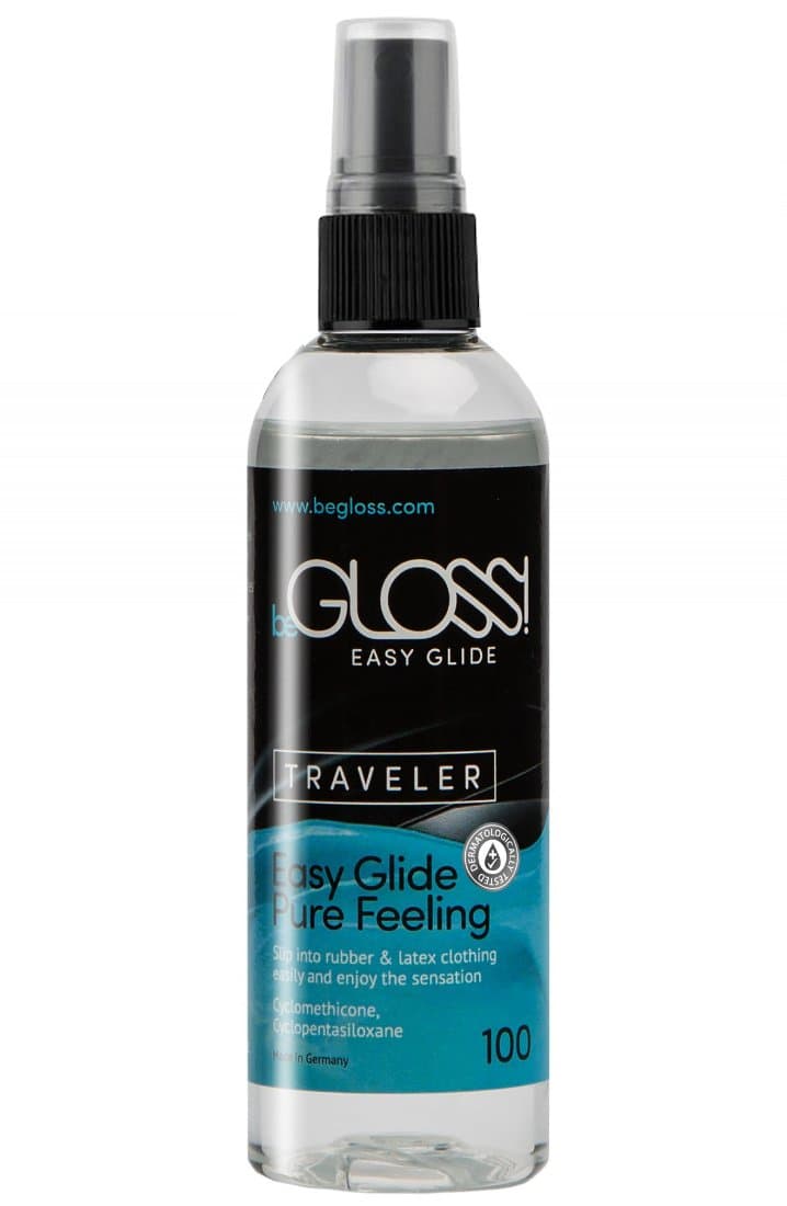 beGloss Easy Glide w/Spray 100ml Dressing Aid - for Latex Clothing