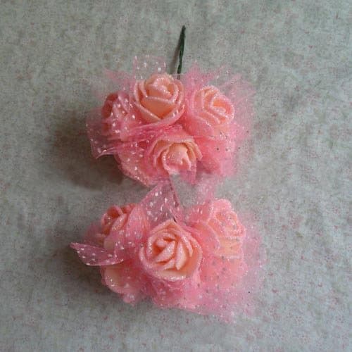 Chic wedding party decoration DIY craft 72 branches/pack multicolor mini floral foam real touch artificial flower rose