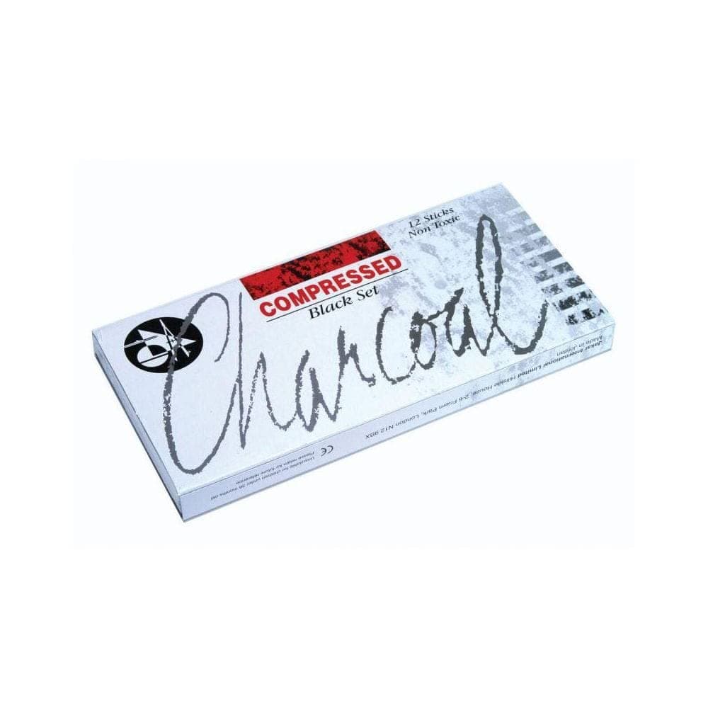 Jakar Compressed Charcoal Sticks - Black (Pack of 12)