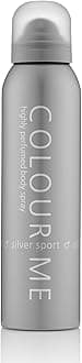 COLOUR MESilver Sport 150ml Body Spray Perfume for Men. Luxury Fragrance - Mens Aftershave, Long Lasting Fragrance for Men by Milton-Lloyd