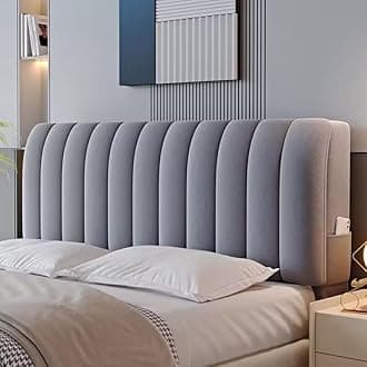 Headboard Covers Slipcover, Stretch Bed Headboard Covers, Small Square Jacquard Dustproof Protector Cover for Upholstered Headboard (Milk White, Queen Headboard Length ( Color : #12 , Size : Queen:150