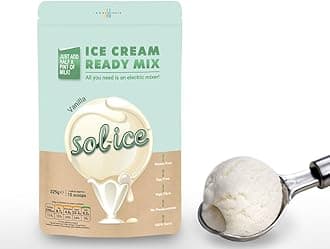 Sol-ice Ice Cream Mix Powder | Dairy Vanilla | Just add Fresh Milk and Whip with a Mixer or Machine | 225g (Makes approx. 8-10 Scoops)