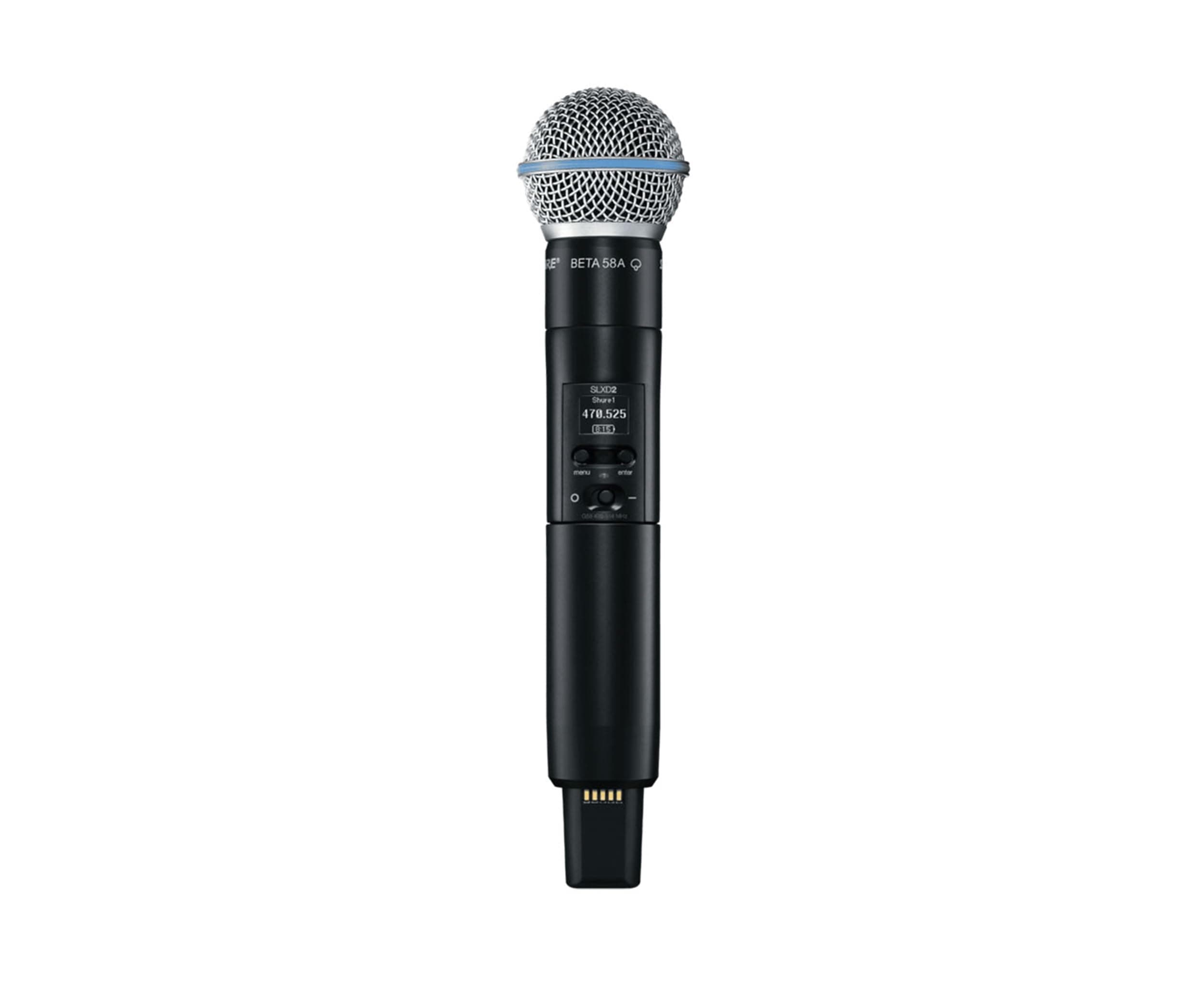 SLXD2/B58 Handheld Transmitter with BETA 58A Vocal Mic Capsule - for use with SLX-D Digital Wireless Microphone Systems, Receiver Sold Separately | J52 Band (SLXD2/B58=-J52)