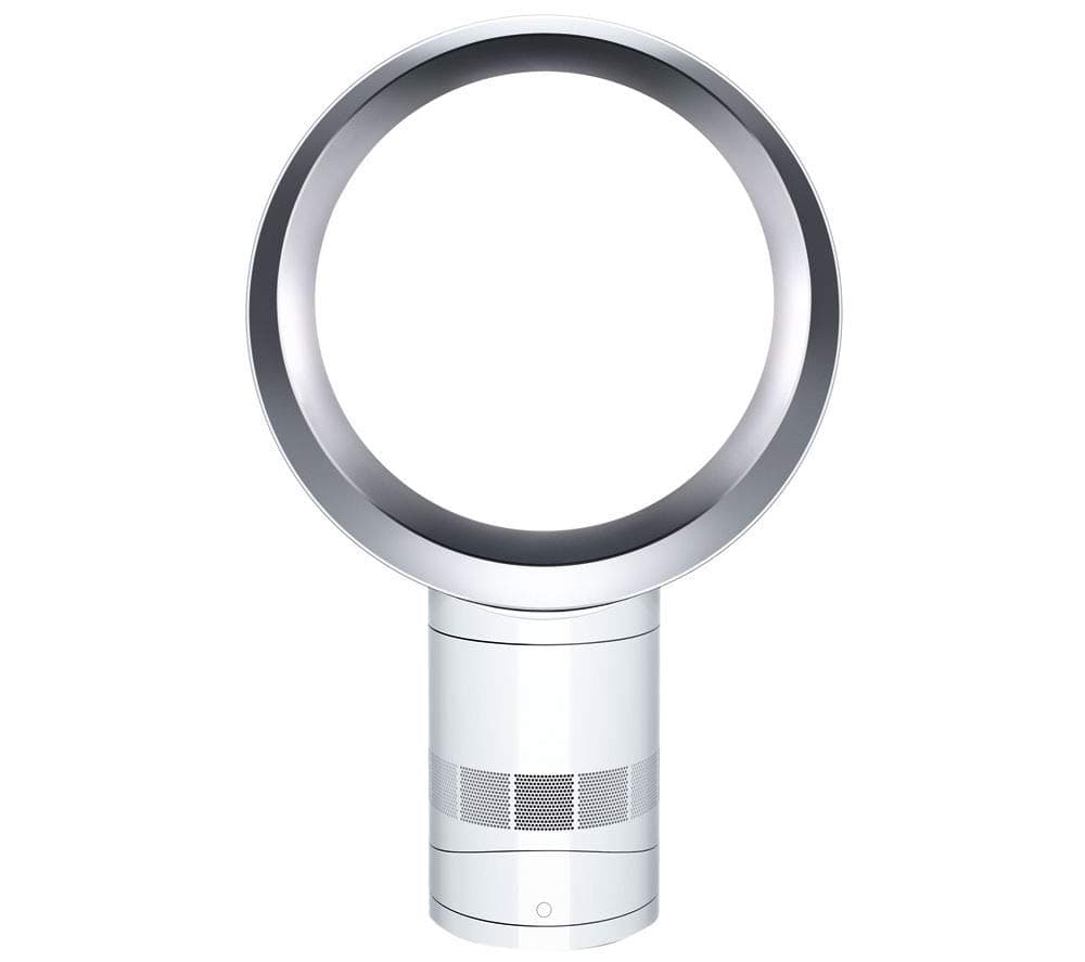 Dyson AM06 Desk Fan, 12 Inch - White/Silver