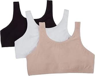 Fruit of the LoomGirls' Cotton Built-up Stretch Sports Bra