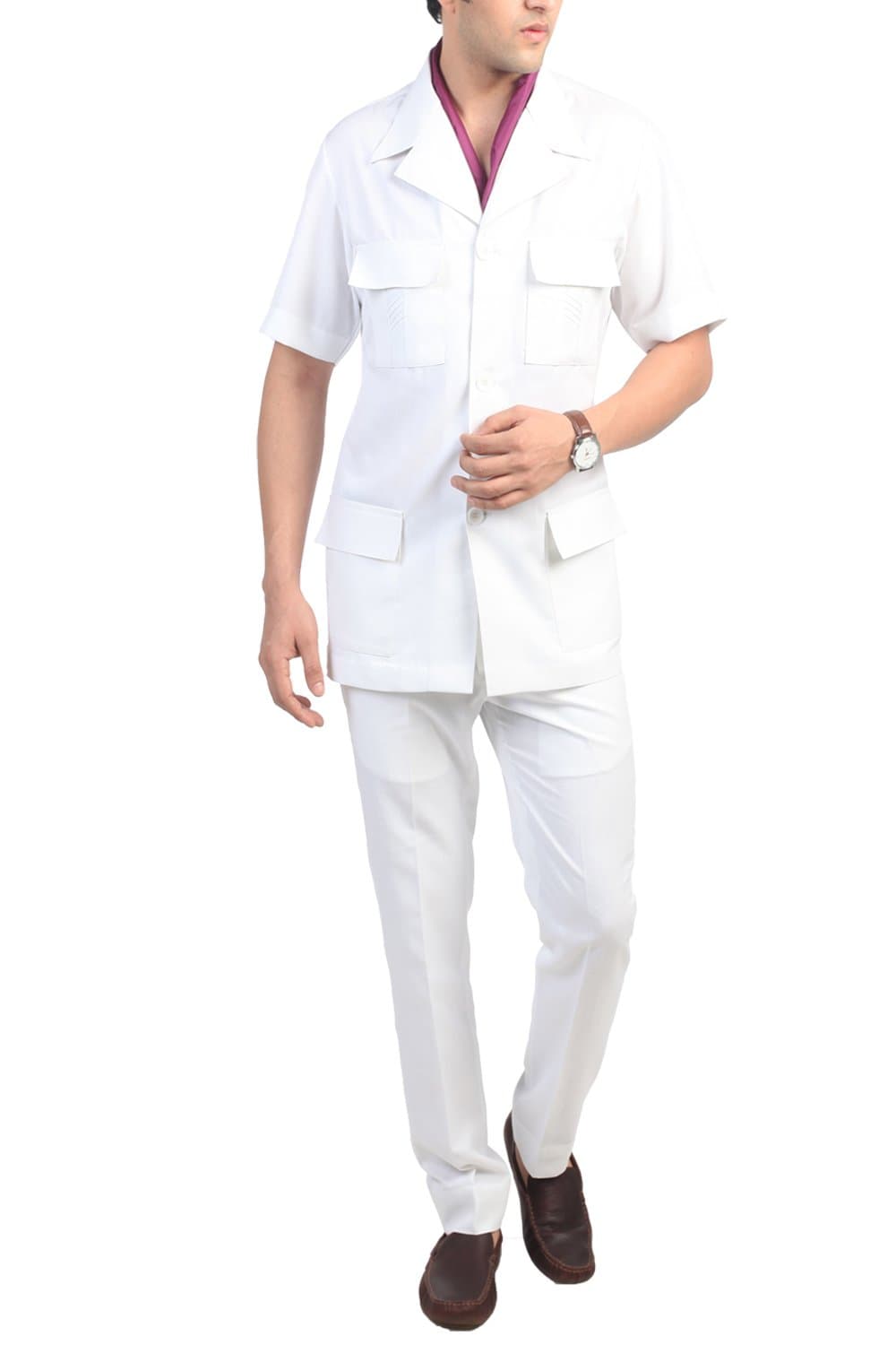 Men's Premium Safari Suit Custom Made White