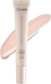 Mars Wonder Cover Liquid Light weight Concealer with Med-Full Coverage |Easily Blend able Concealer For Face Makeup | For Indian Skin Types | Shade No.- 04, 12ml