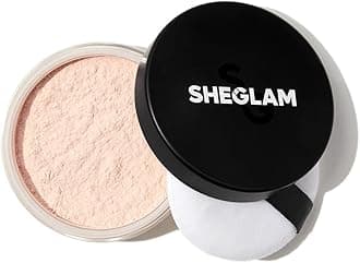 Baked Glow Setting Powder Oil Control Loose Face Powder Translucent Pore-Less Flawless Smooths Fine Lines Glowy Powder - Light Pink