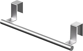 Over Cabinet Towel Bar 9" Kitchen Towel Rack - Silver, Stainless Steel Towel Holder for Cabinet - 1 Pack