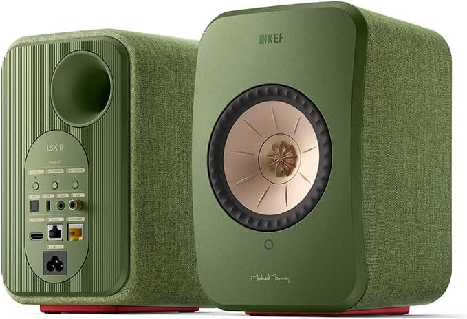 KEF LSX II Wireless HiFi Speaker System (Olive Green)
