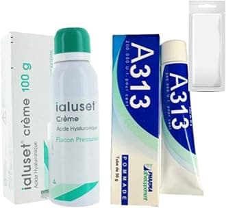 Hyaluronic Acid + Retinol Vitamin A Anti Ageing AgingDry Skin Night Face Skin Moisturiser Healing Cream & Gel Duo 100g Pump Bottle & 50g Tube