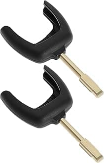 EMSea 2Pcs FO21 Remote Key Blade Replacement Compatible with Ford Fiesta/Focus/Mondeo/Transit Folding Key Blank Remote Control Keypad
