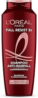 L'Oreal Paris Anti-Hair Fall Shampoo, Reinforcing & Nourishing for Hair Growth, For Thinning & Hair Loss, With Arginine Essence and Salicylic Acid, Fall Resist 3X, 340ml