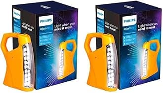 Philips Ojasmini Rechargeable Emergency LED Lantern (Pack of 2)