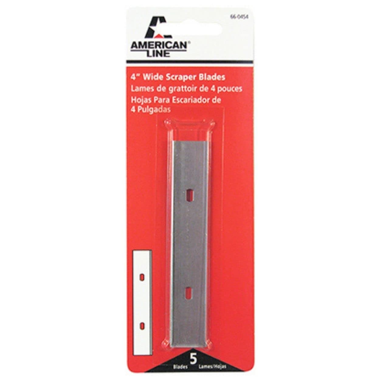 American Line Safety Razor Wide Scraper Replacement with 5 Blades Refills - High Carbon Steel Blades for Optimized Sharpness and Durability - 66-0454