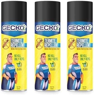 Gecko Termite Repellent Spray | 100% herbal, Termite Spray For furniture | Wood Preservative and Termite, Borer, Insect Repellant Spray| For Home, Kitchen and Offices | Pack of 3 | - FORMULATION 30 X