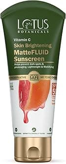 Vitamin C Matte Fluid Sunscreen | Sun Protect & Skin Brightening | SPF 50 | PA+++ | 100x Vitamin C | For All Skin Types | For Women And Men | 75g