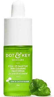 - 2% Salicylic Acid + Cica (Centella) Anti Acne Serum with Zinc | Salicylic Acid for Acne and Dark Spots | Serum for Oily Acne Prone Skin & Sensitive Skin | Oil-Free & Non Comedogenic | 20 ml