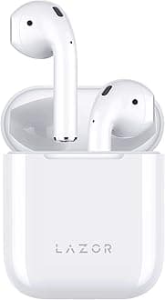 Beat EA78 TWS Earphones Mono/Stereo switch sound quality with Touch Control, BT V 5.0,Pop-up notification, Wierless charging,White, Wireless, Standard