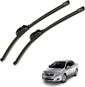 Auto Hub Car Wiper Blade Compatible with Corolla, Windshield Car Wiper Blades Corolla - Set of 2 Pcs (D-24,P-16)
