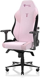 Secretlab Titan Evo Plush Pink Gaming Chair - Ergonomic & Heavy Duty Computer Chair with 4D Armrests, Magnetic Head Pillow & Lumbar Support - Big and Tall Gaming Chair 395 lbs - Pink - Fabric