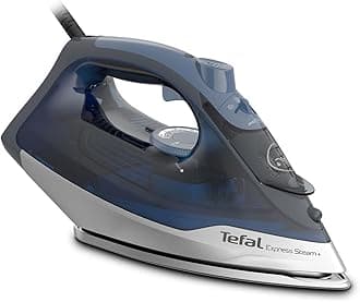– Tefal Express Steam Iron, 2600W, 190 g/min Steam Boost, 45g/min Continuous Steam, 270ml Water Tank, Durilium Airglide Non Stick Soleplate, Auto Off, FV2882