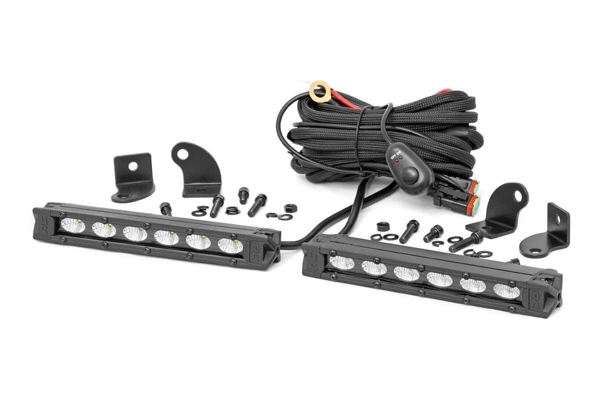 6" Slimline CREE LED Light Bars Black Series (Pair) - 70406ABL