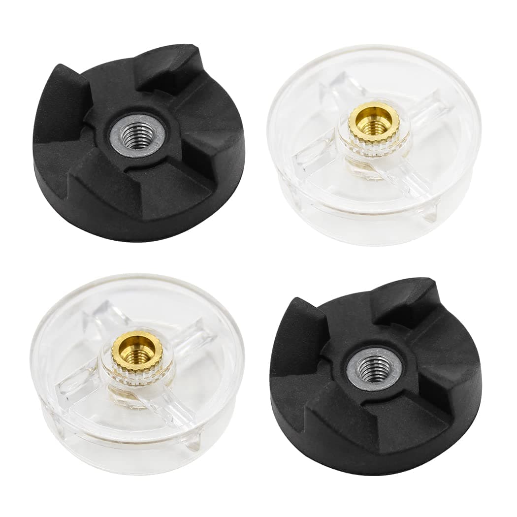 Anbige 2 Blade Rubber Gears and 2 Motor Base Top Gears Replacement Parts for Magic Bullet 250W Blender Juicer (2 Base Gears + 2 Blade Gears)