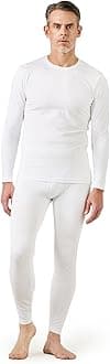 LAPASA Men's Fleece Lined Thermal Underwear Set, Light/Mid/Heavyweight Warm Long Sleeve Long Johns Top and Bottom, Base Layer Set M11/M57/M24