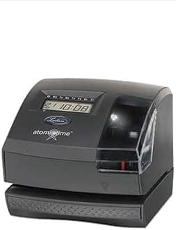 Lathem Time 1600E Wireless Atomic Time Recorder With Tru-Align Feature44; Dark Gray