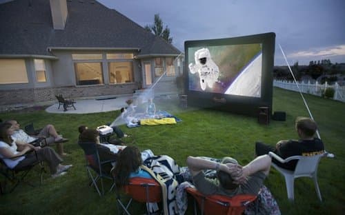 12' x 7' Home Backyard Theater System