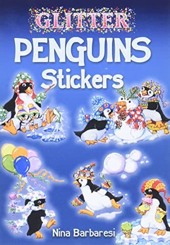 Glitter Penguins Stickers