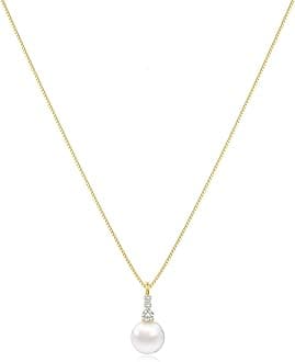 Gold Pendant Necklace for Women, Dainty Diamond Necklaces for Women Simple 14K Gold Plated Paperclip Choker Necklaces Cute Minimalist Open Oval Necklaces Gold Jewelry for Women Gifts