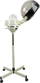 Standing Hair Steamer, 2 in 1 Hair and Face Steamer for Natural Hair Dyed Hair, Face Steamer Hair Humidifier Moisturising Hydration System Sprayer for Personal Care Use at Home and Salon