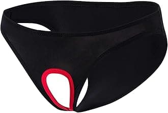 Brief for Men Comfortable Underwear Open Crotch Thong Microfiber