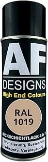 Alex Flittner Designs Rust Protection Paint 4-in-1 RAL 1019 Grey Beige Metal Protective Paint Spray Rust Protection Paint Spray Can
