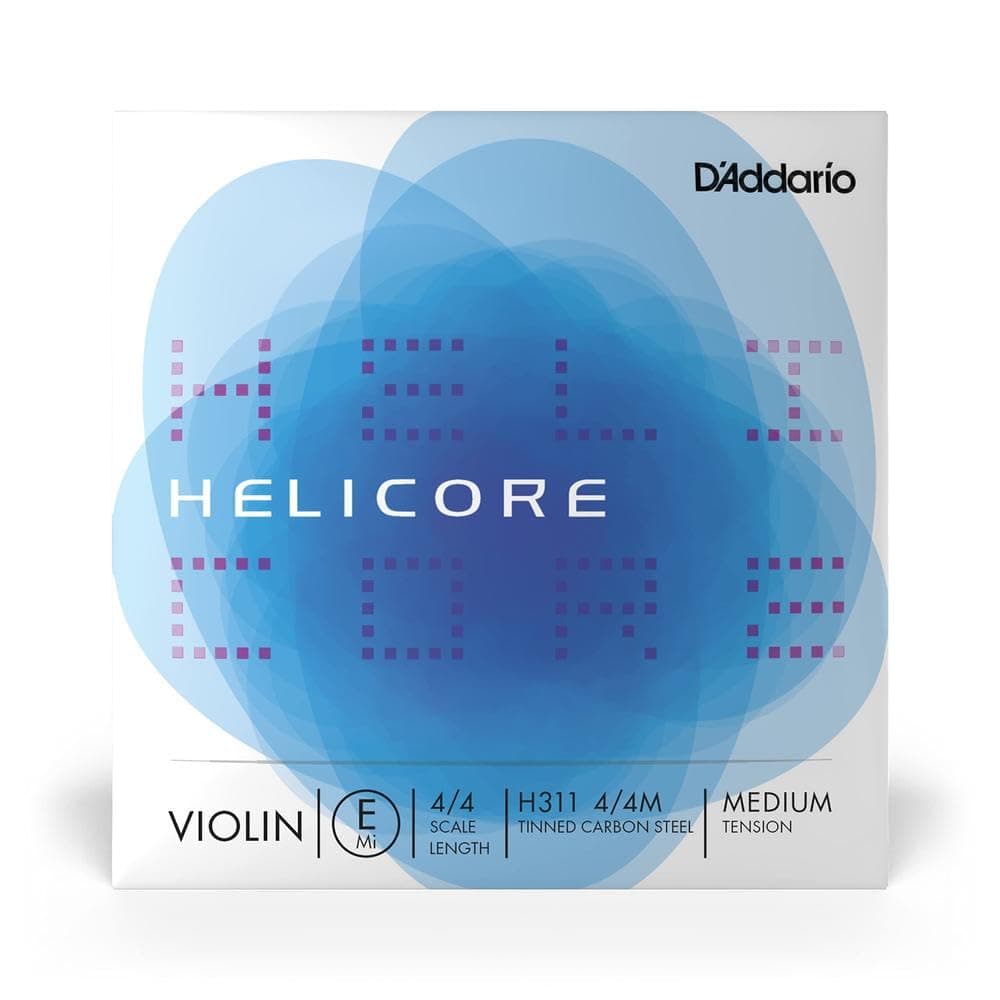 Helicore Violin Single E String, 4/4 Scale, Medium Tension