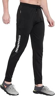 BLUE STAR SHARK Men's Slim Fit Track Pants – Joggers for Running, Gym, Sports, and Casual Wear | Multipurpose Activewear Lower for Men & Boys | Stylish Summer Trousers & Night Pants