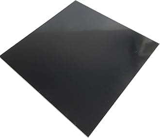 G10 Fiberglass Garolite 3D Printer Build Surface Plate Semi-Flexible Sheet 400mm/15.75"(Black Color)